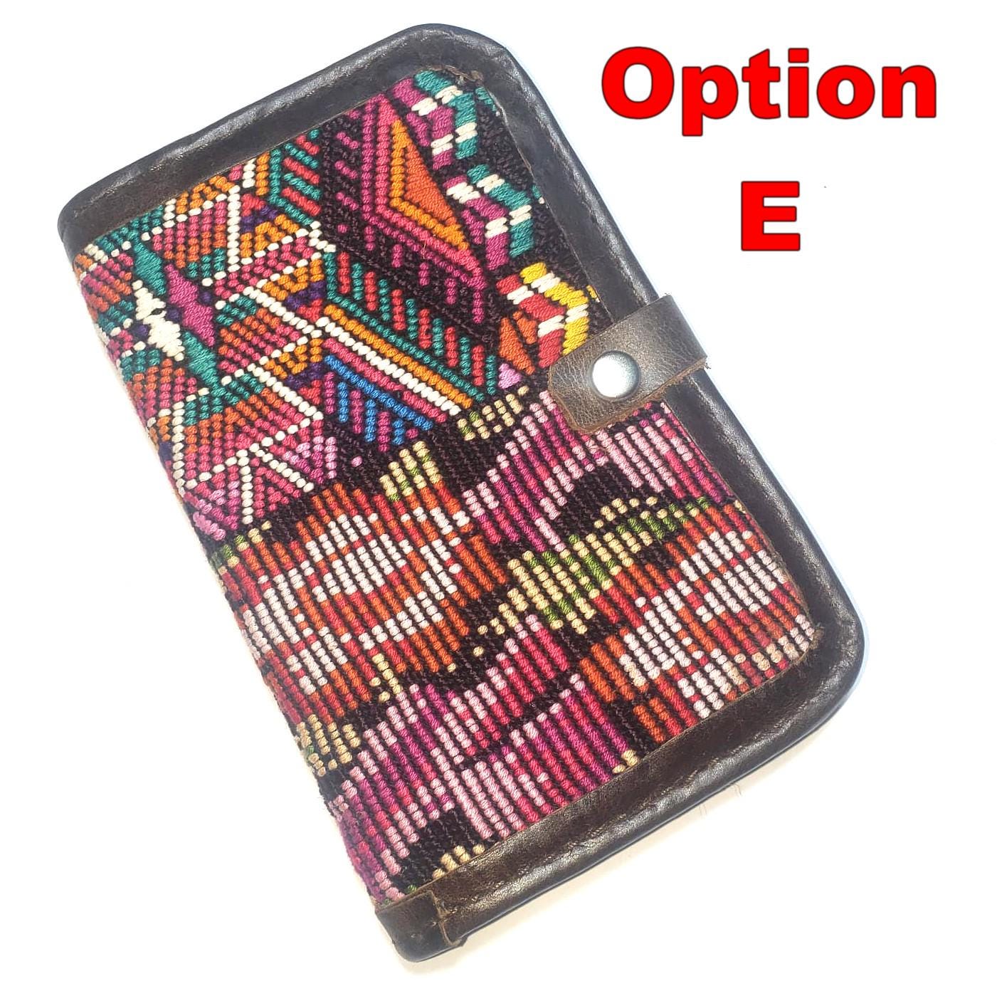 Guatemalan Leather Huipil PASSPORT Case Holder