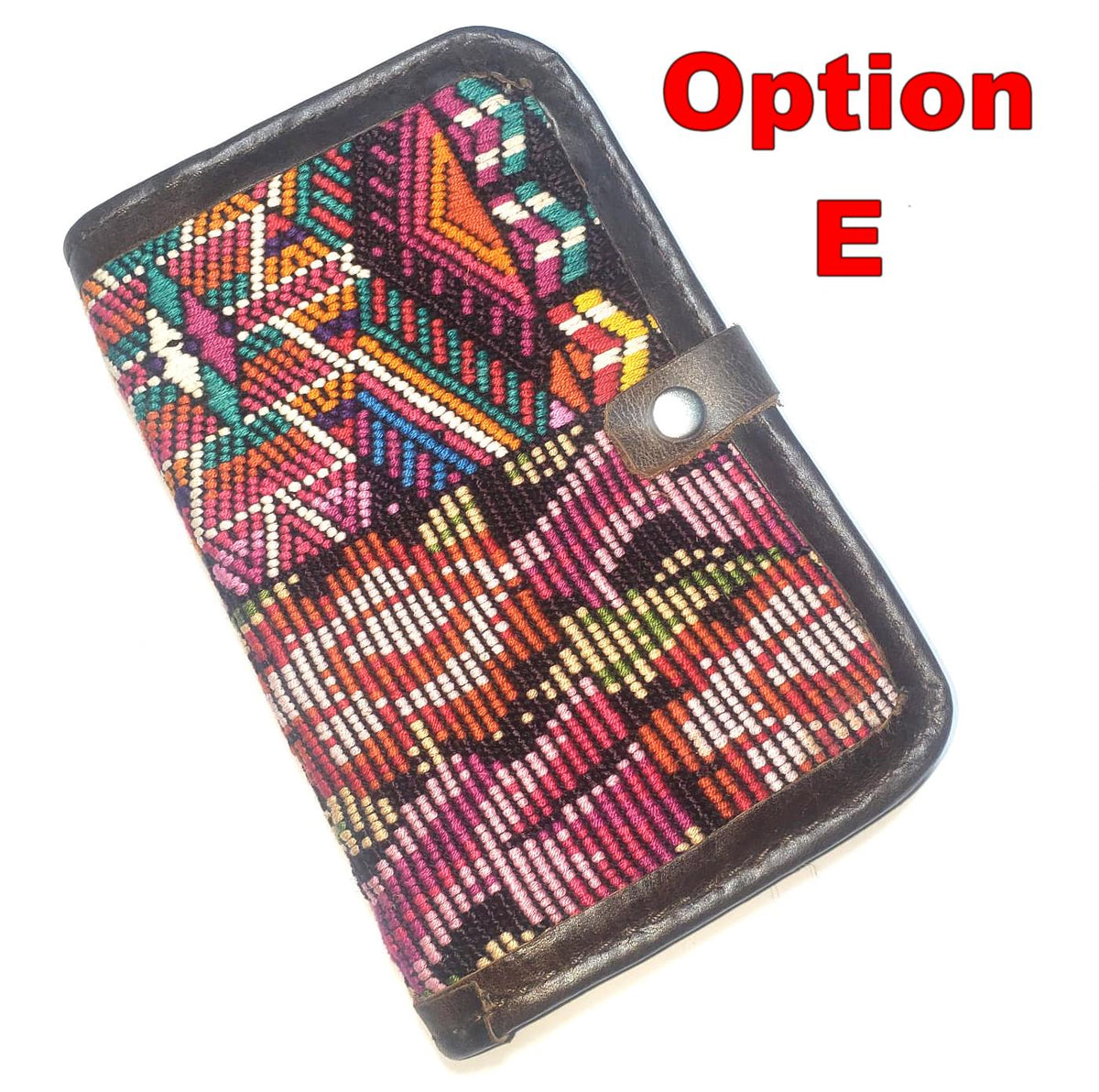 Guatemalan Leather Huipil PASSPORT Case Holder