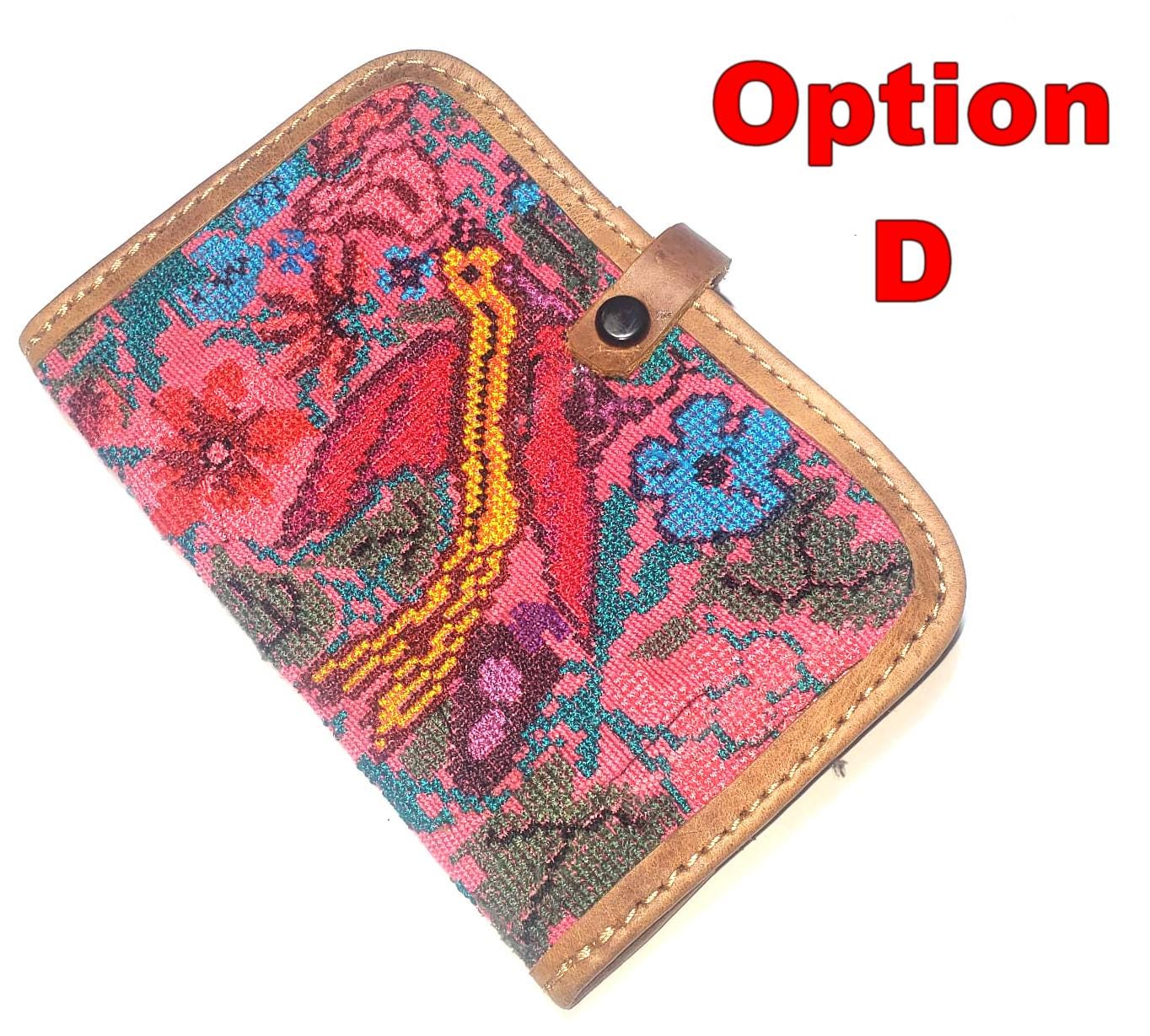 Guatemalan Leather Huipil PASSPORT Case Holder