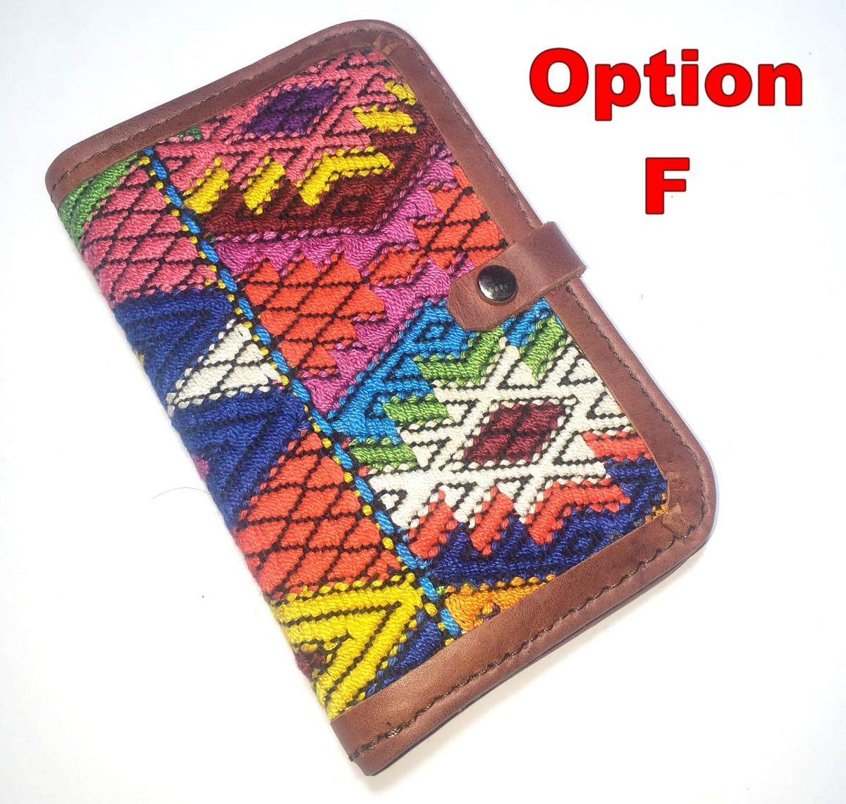 Guatemalan Leather Huipil PASSPORT Case Holder