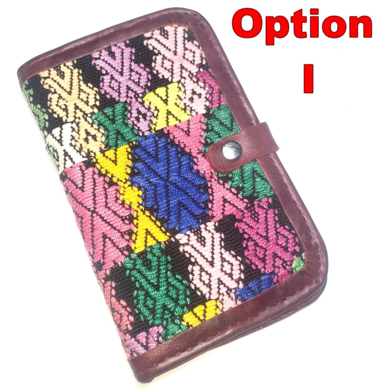 Guatemalan Leather Huipil PASSPORT Case Holder