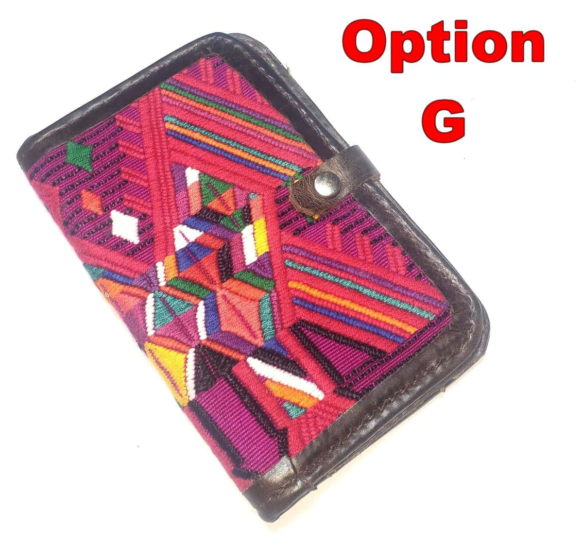 Guatemalan Leather Huipil PASSPORT Case Holder