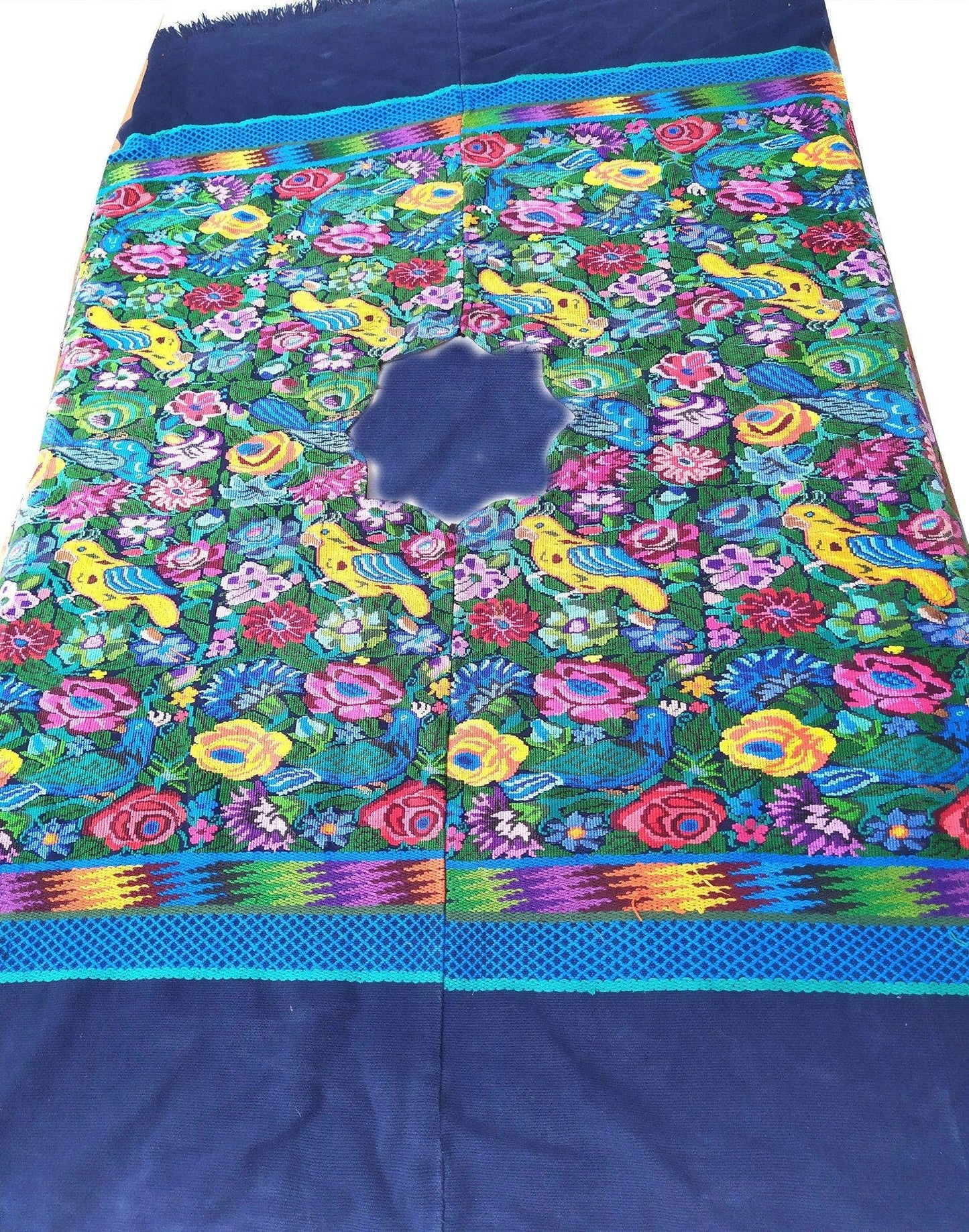 New!! Guatemala handmade weaved cotton runner tablecloth -Huipil from San Antonio Aguas Calientes-