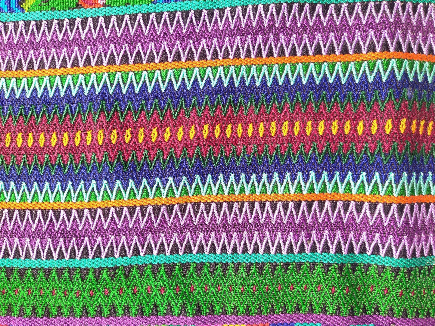 Handmade weaved cotton runner tablecloth -Huipil from San Antonio Aguas Calientes-