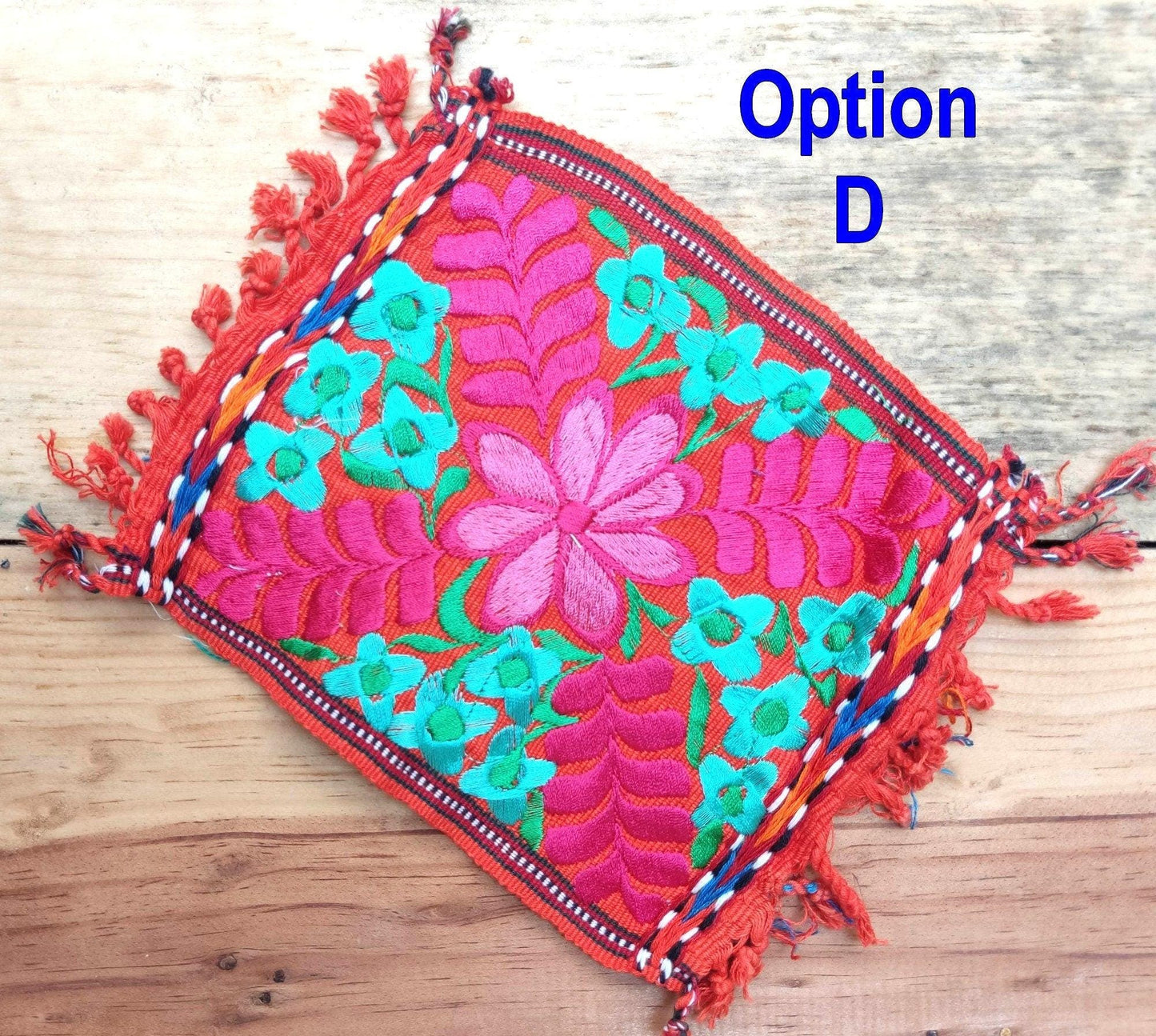 20x20 Cm COTTON Textile GUATEMALA COASTER Set Available In Multiple Colors - Pretty Ornament Square Coaster