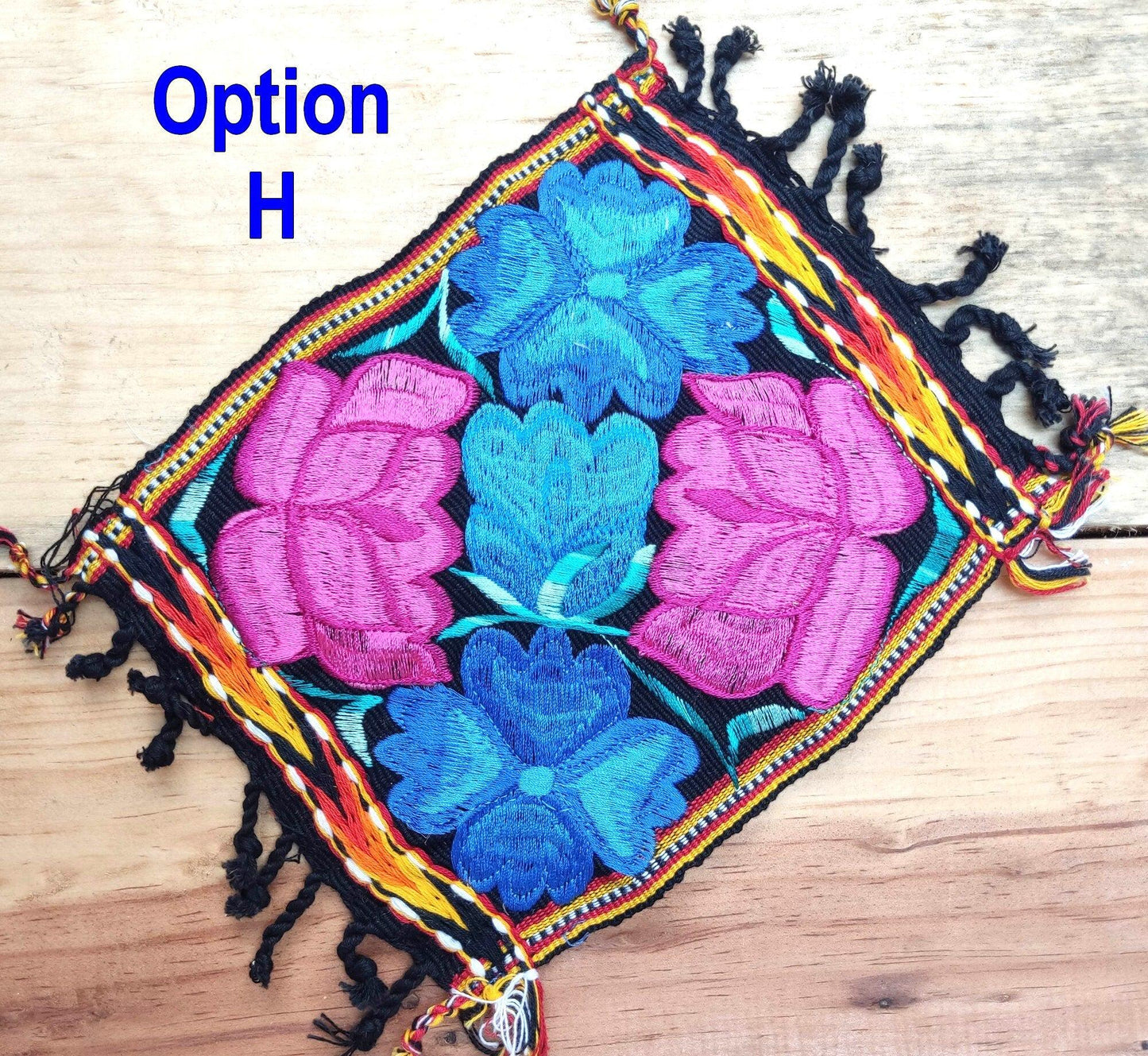 20x20 Cm COTTON Textile GUATEMALA COASTER Set Available In Multiple Colors - Pretty Ornament Square Coaster