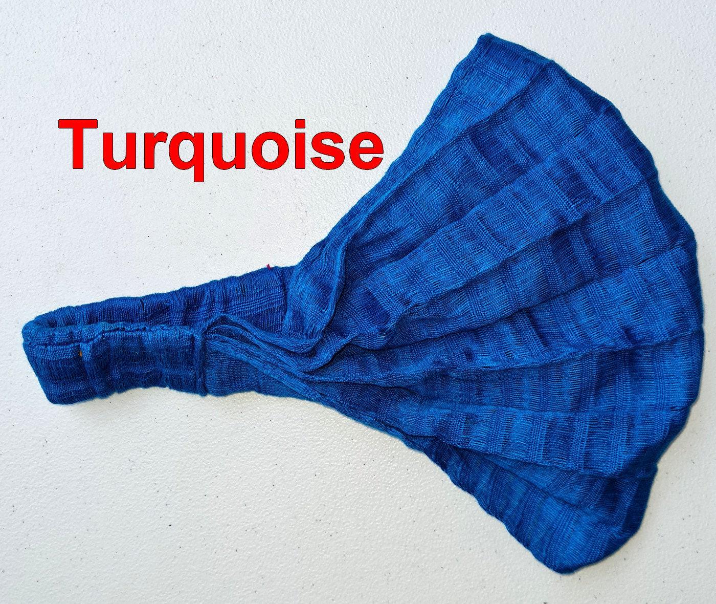Medium Weight GUATEMALAN Cotton HEADBAND BANDANA For Women Aviable In Multiple Colors