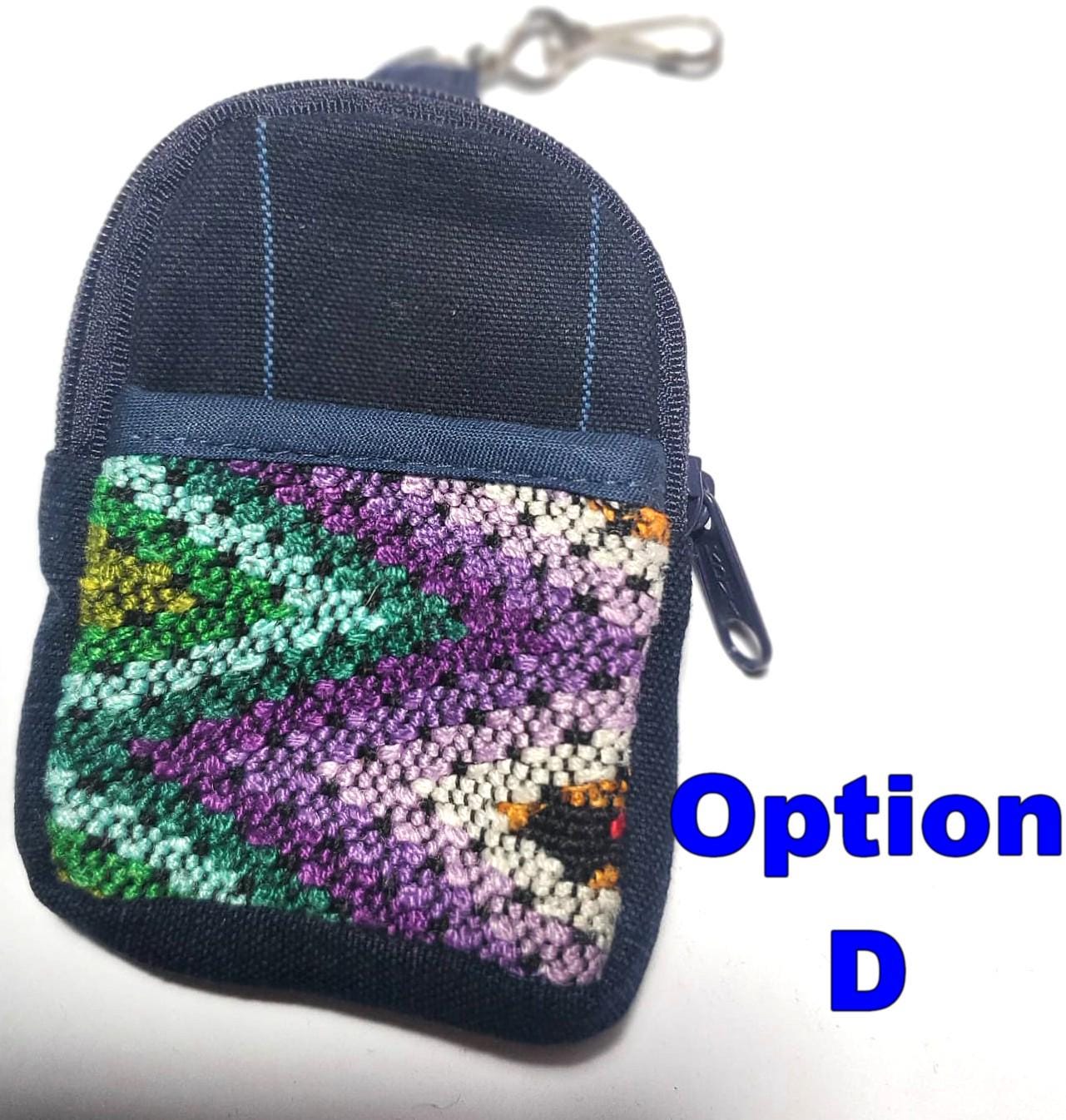Guatemala MINI HUIPIL Cotton Backpack Purse with clip