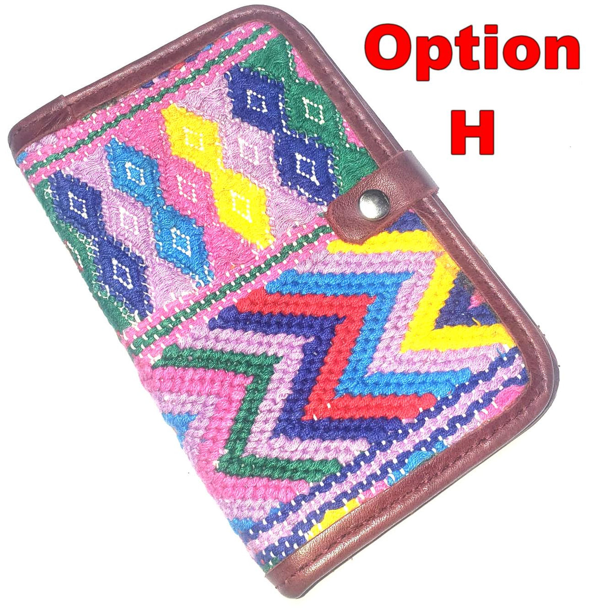 Guatemalan Leather Huipil PASSPORT Case Holder