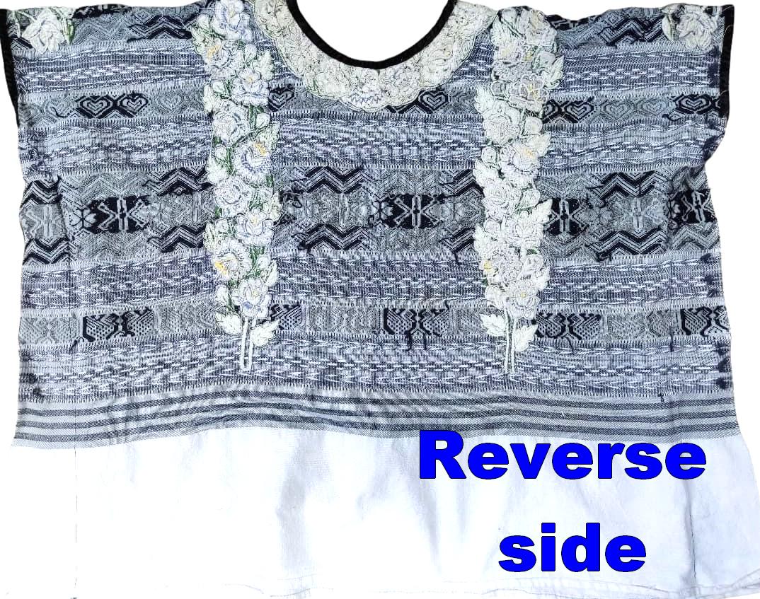 Vintage Cotton Unique Handmade Weaved -XELA Quetzaltenango- Huipil
