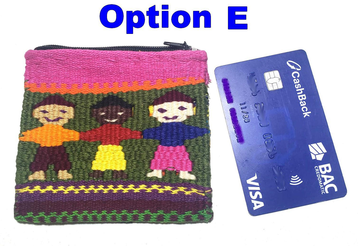 Cotton coin purse "Children no rascism"