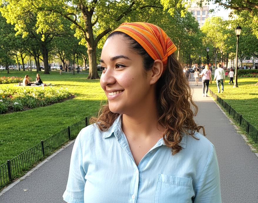 Striped Cotton HEADBAND, Guatemalan BANDANA