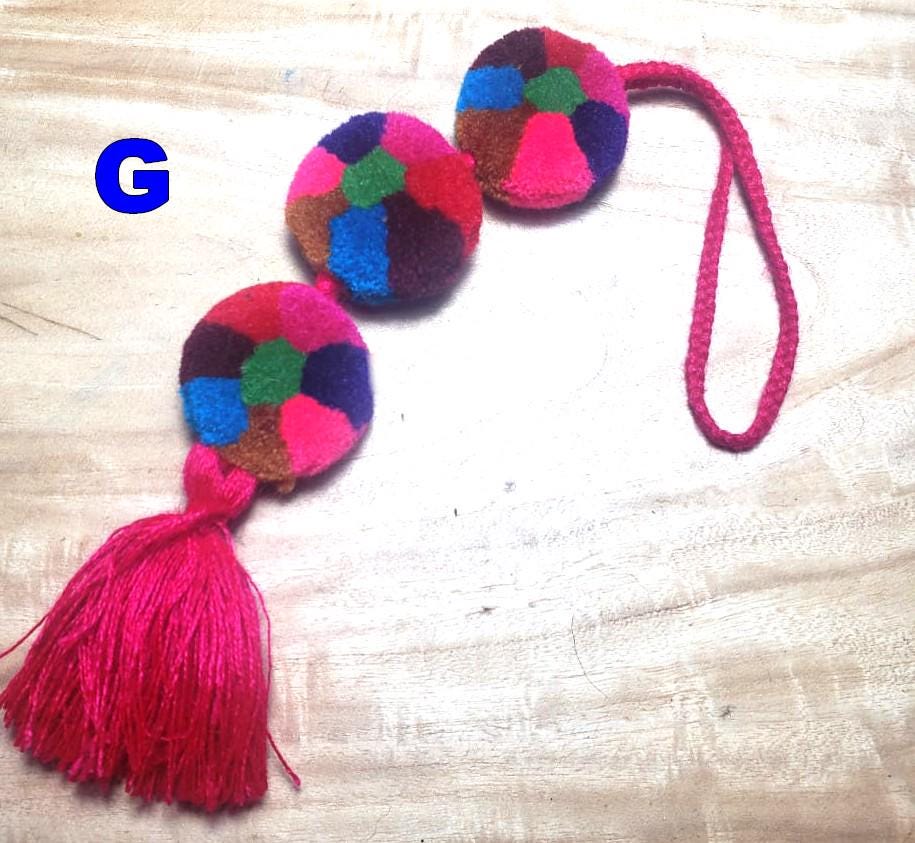 Guatemalan Handmade Wool POM TASSEL Hanging