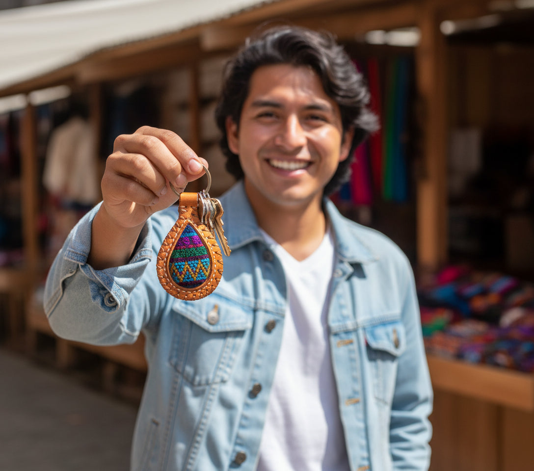 Genuine Leather/Huipil Key Chains