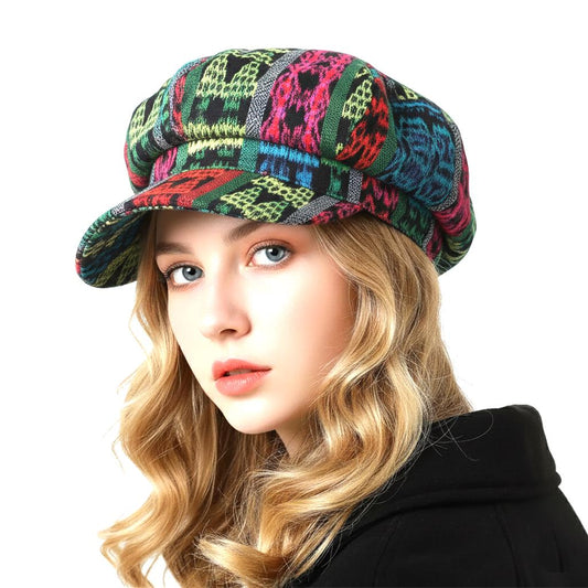 Women Baseball CAP For Female, Cotton HATS Casual boina, Women's Caps, IKAT Pattern