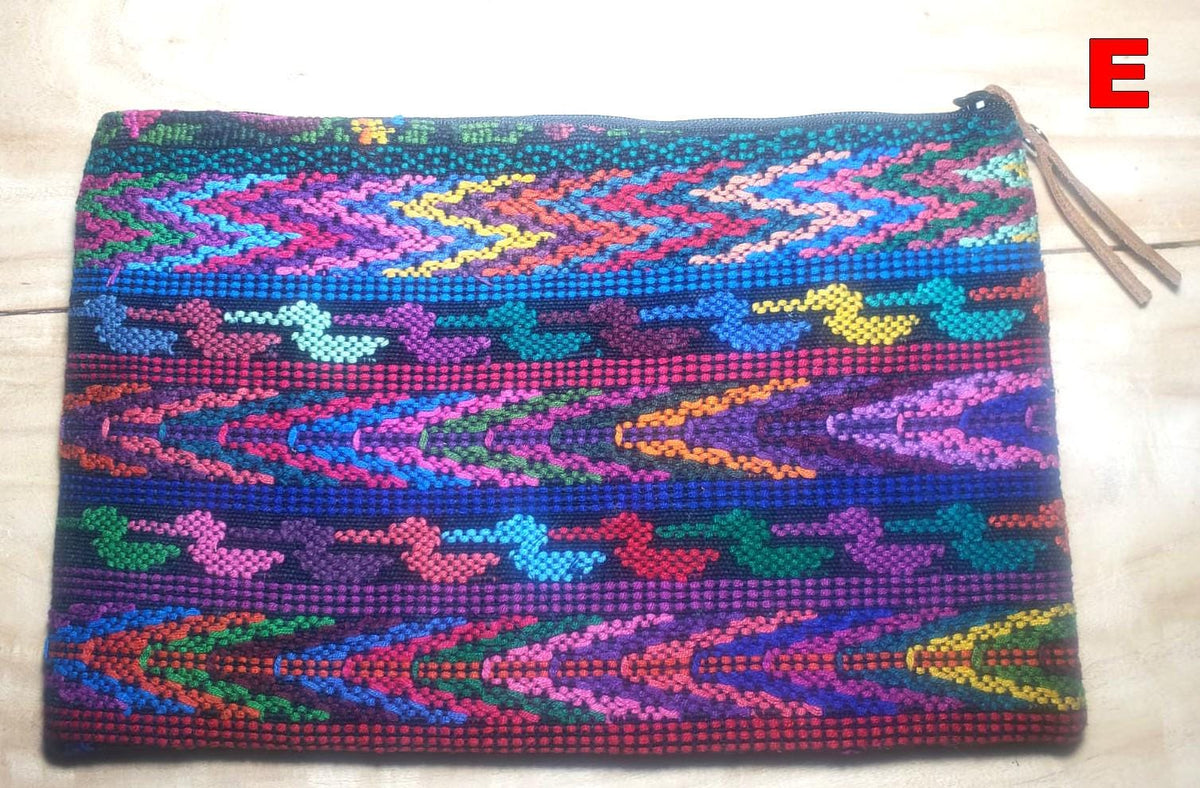 Guatemalan UPCYCLED huipil PURSE, Make Up Bag, HUIPIL Pouch