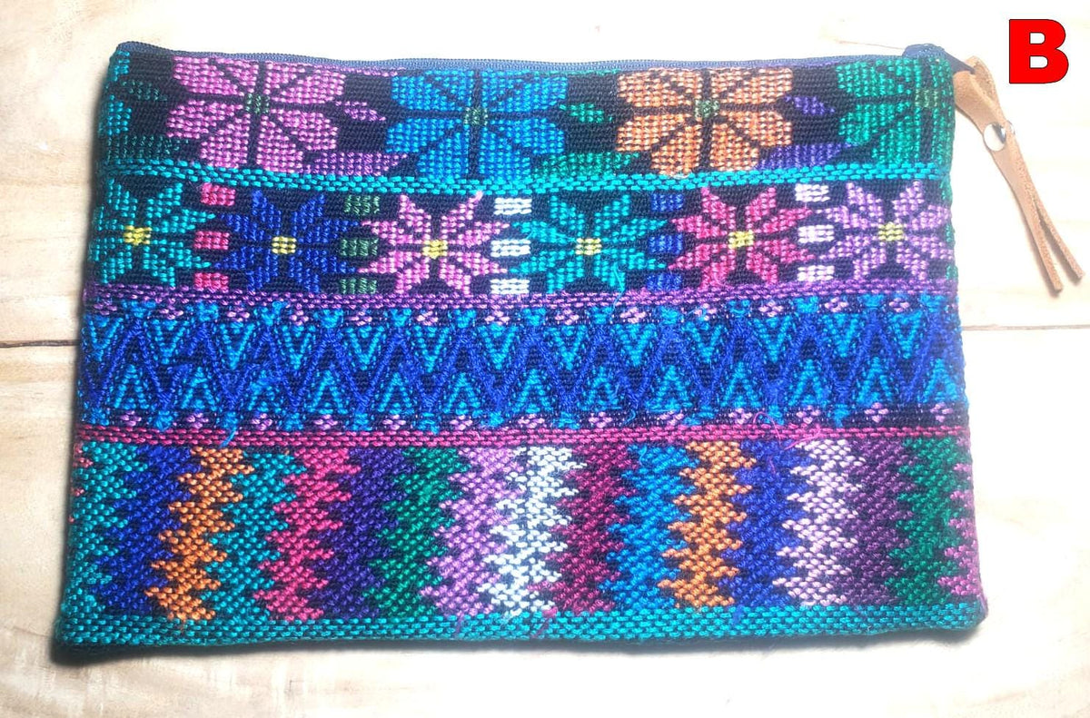 Guatemalan UPCYCLED huipil PURSE, Make Up Bag, HUIPIL Pouch