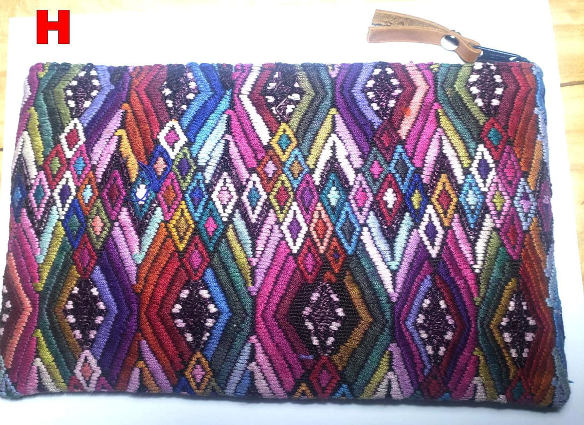 Guatemalan UPCYCLED huipil PURSE, Make Up Bag, HUIPIL Pouch