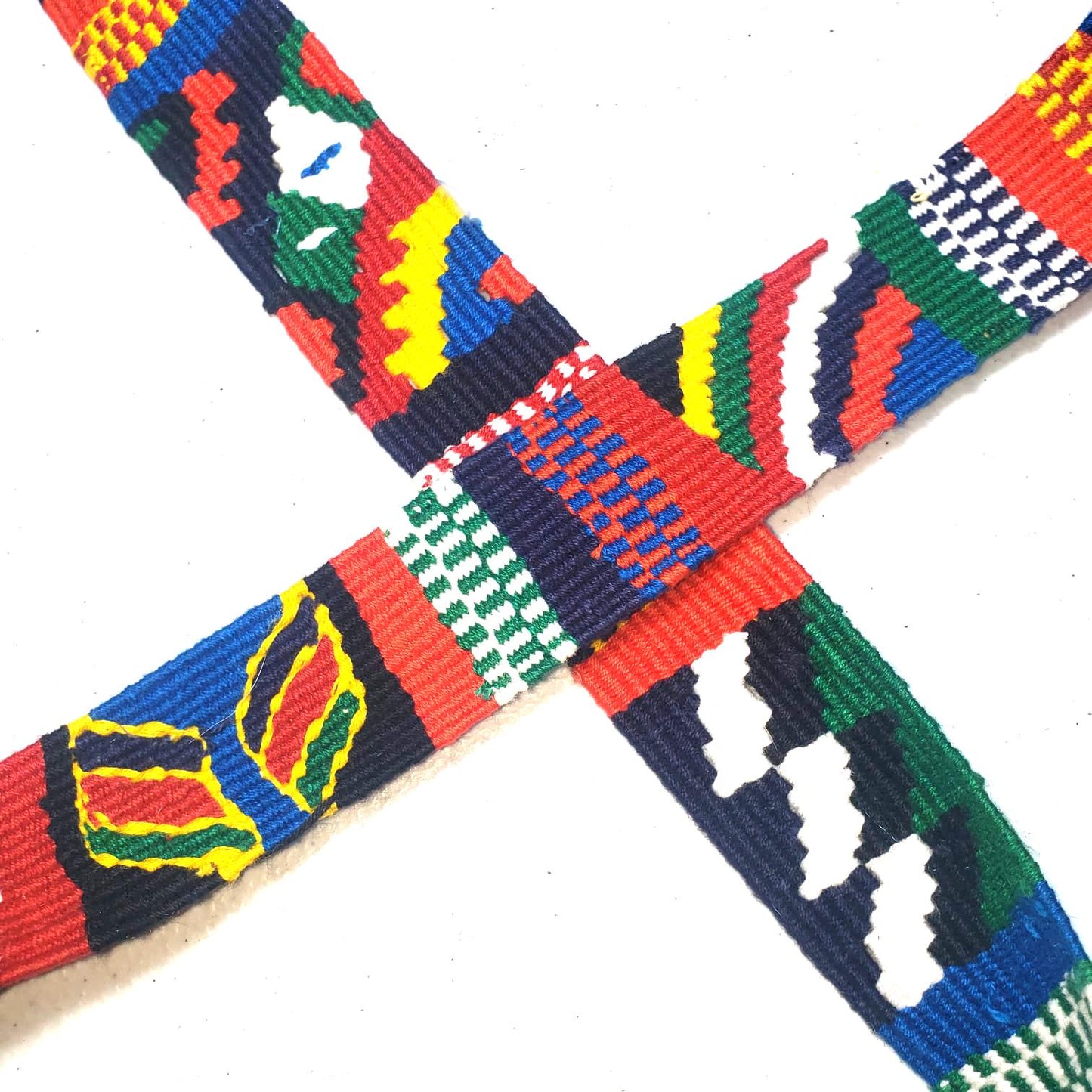Handwoven Guatemalan Faja Sash: 1.25" Mayan Belt Textile