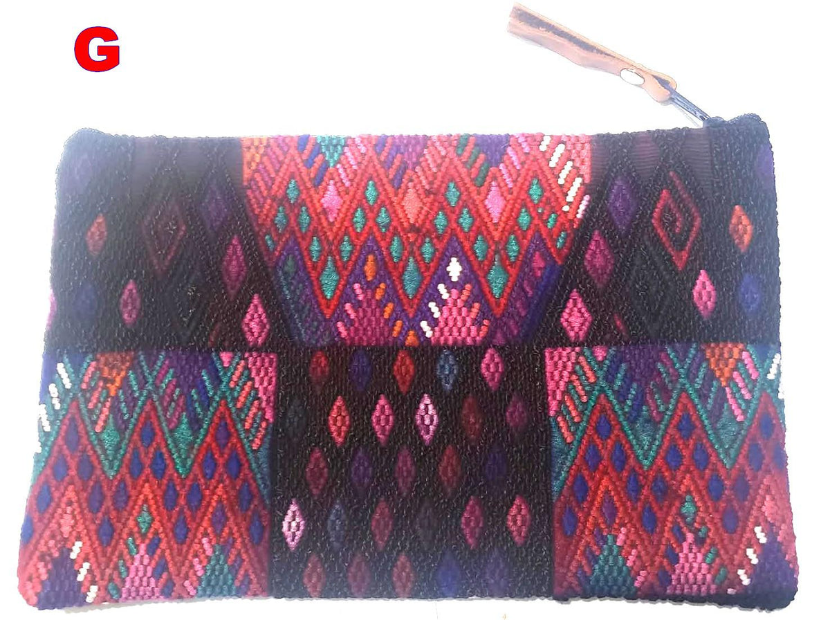Guatemalan UPCYCLED huipil PURSE, Make Up Bag, HUIPIL Pouch