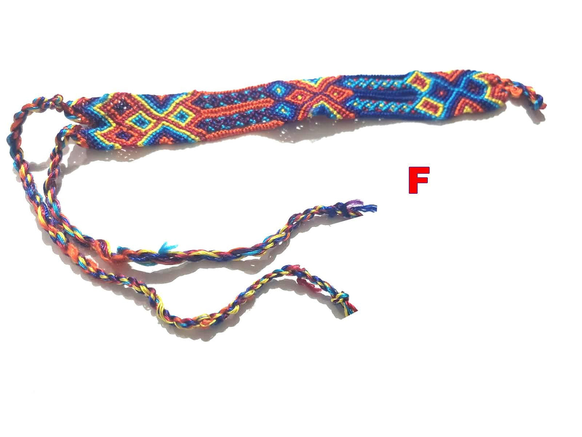 Macrame SILK COLORFUL TRIBAL cotton friendship bracelet