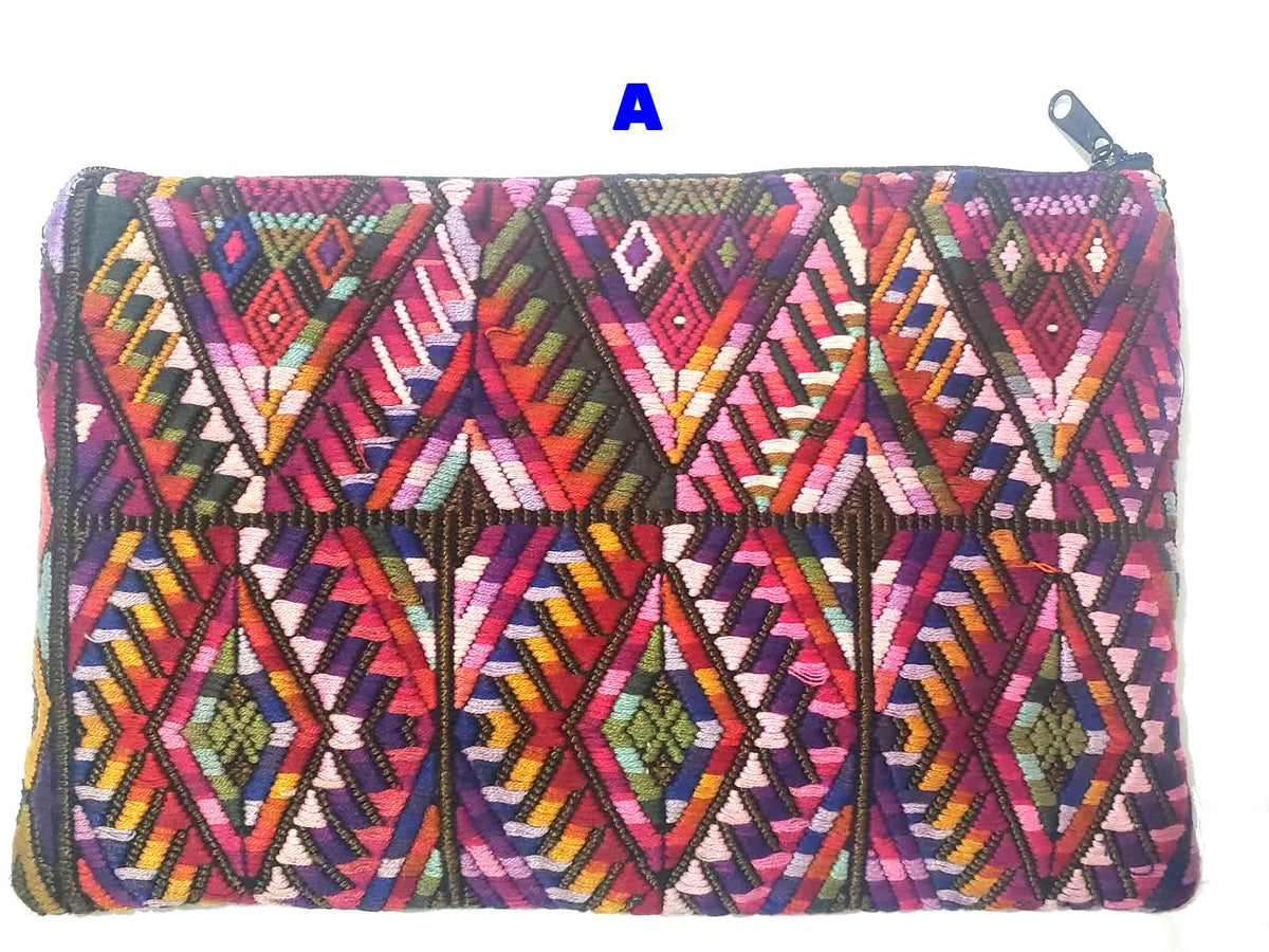 Guatemalan UPCYCLED huipil PURSE, Make Up Bag, HUIPIL Pouch
