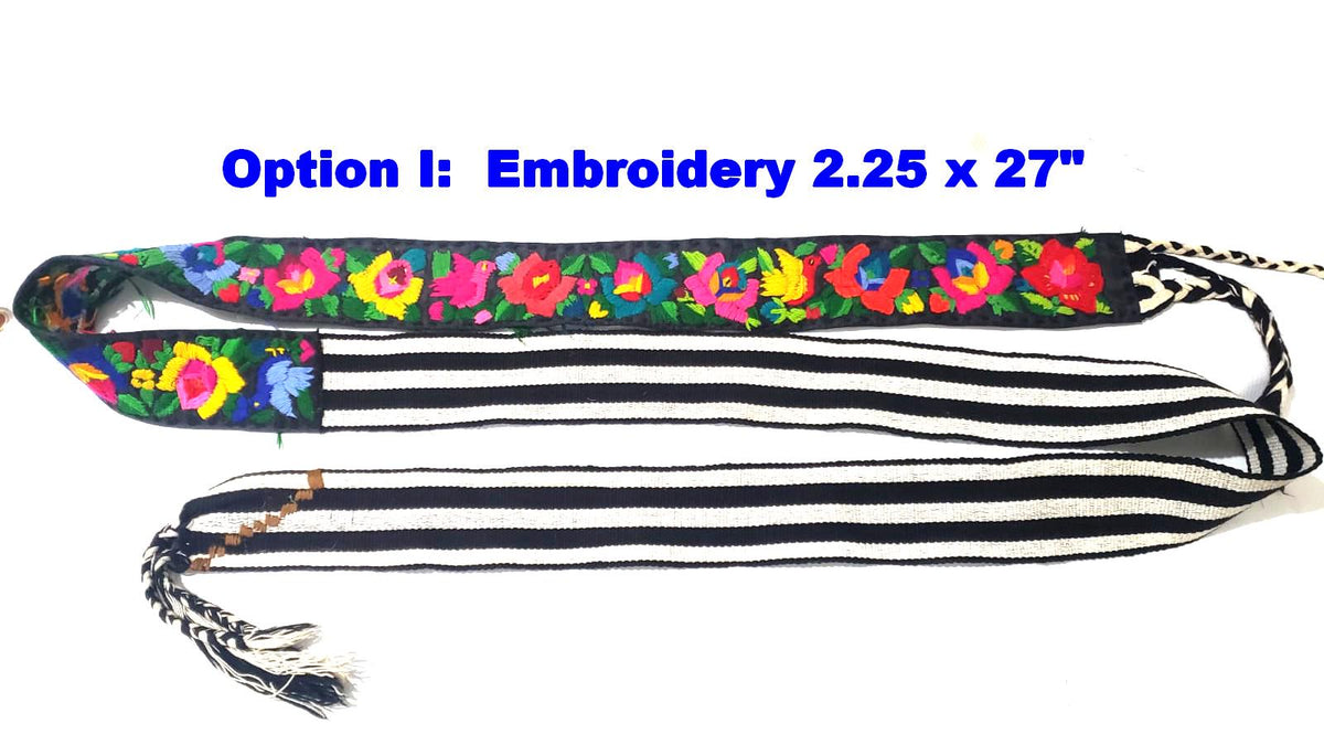 Vintage Guatemalan fajas -handmade embroidered belts-