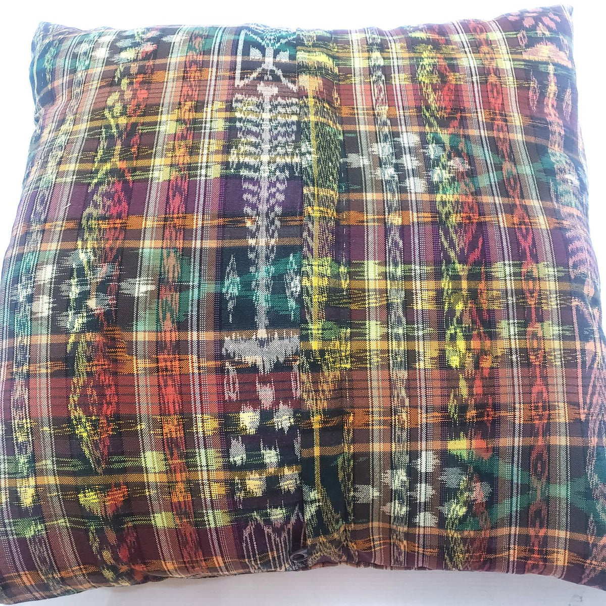 Cotton Handmade IKAT PILLOW Case CUSHION Cover -18x18- 20x20 Customizable Sizes