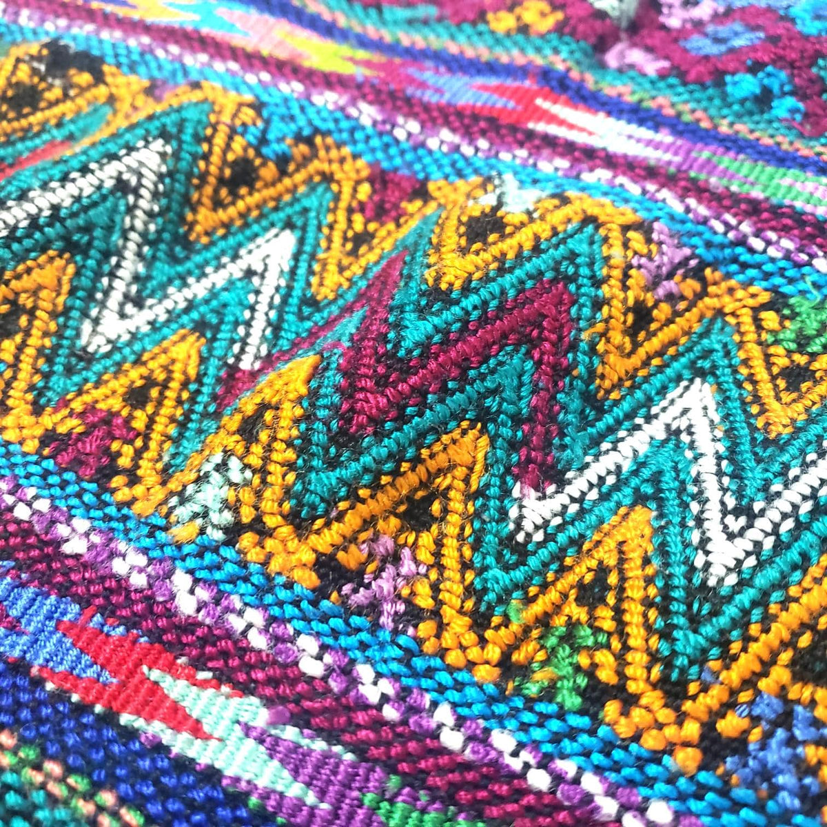 Cotton Unique Black Handmade WEAVED -San MARTIN JILOTEPEQUE- Huipil