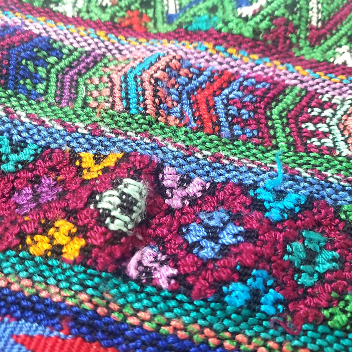 Cotton Unique Black Handmade WEAVED -San MARTIN JILOTEPEQUE- Huipil