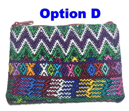 Guatemalan Upcycled Huipil Double Sided Coin Purse - Mayan Fair Trade 