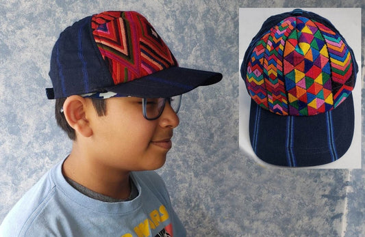Guatemalan unisex upcycled huipil cap