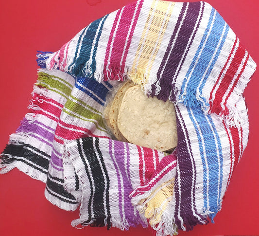 Guatemala Handwoven textile tortilla wraps, bread cloth, placemat, cloth napkins