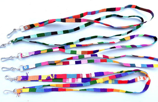 Cotton Guatemalan Multicolor WEAVED Lanyard