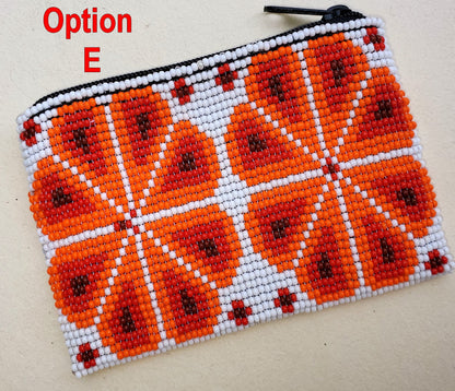 Handmade ARTISTICALLY made beaded COIN PURSE