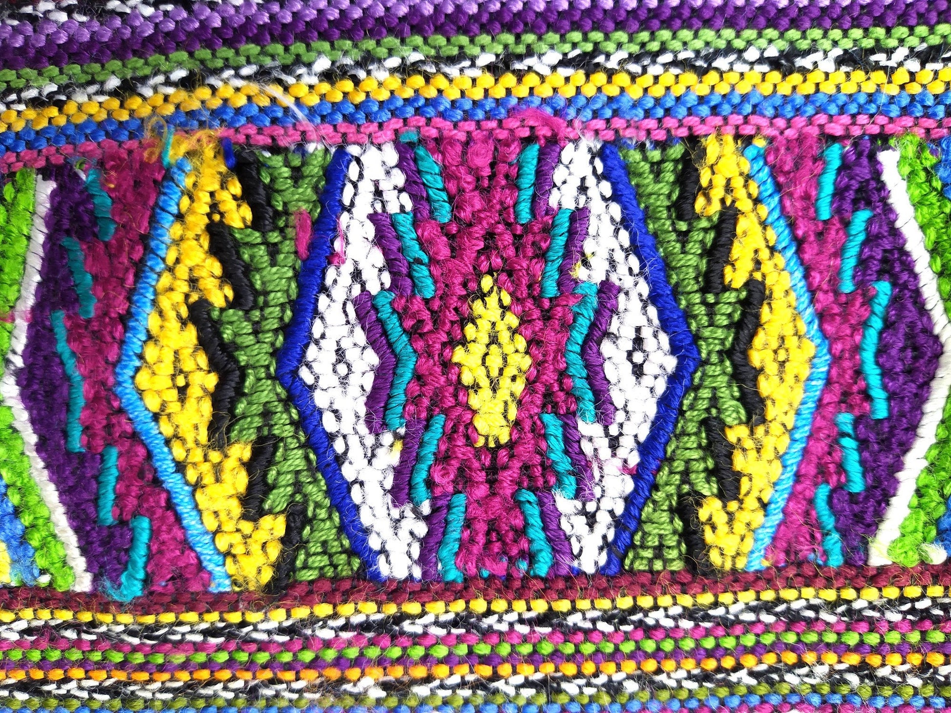 Cotton Unique Black Handmade WEAVED -San Juan COMALAPA- Huipil