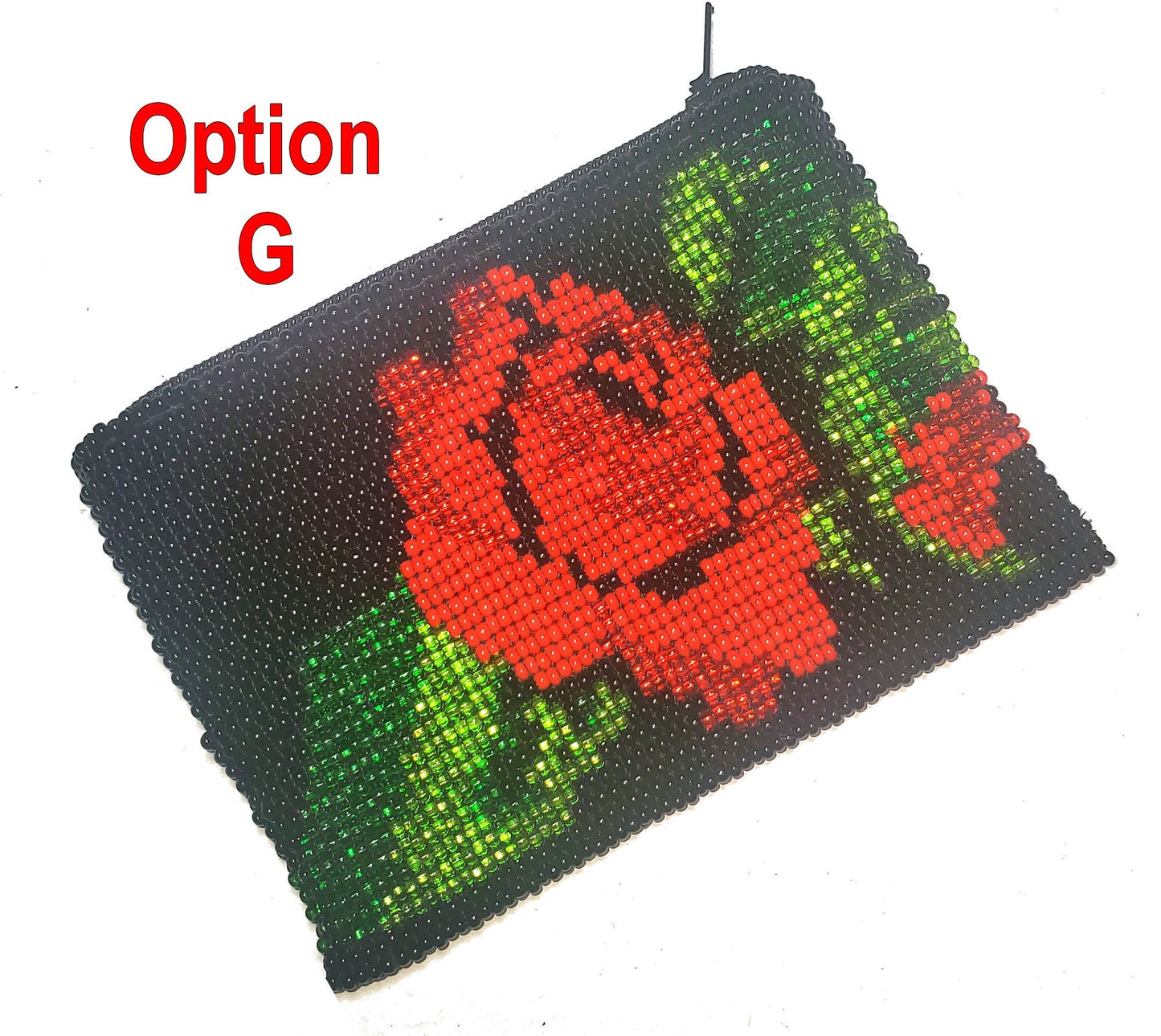 Handmade ARTISTICALLY made beaded COIN PURSE