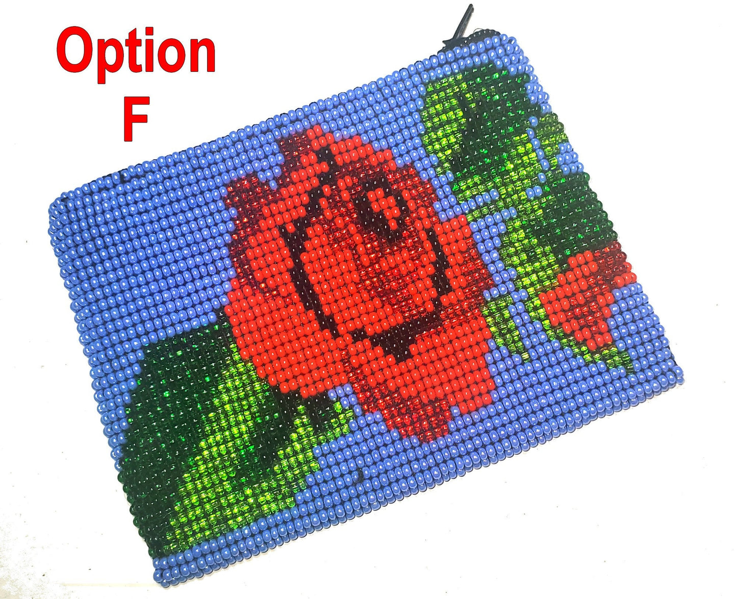 Handmade ARTISTICALLY made beaded COIN PURSE