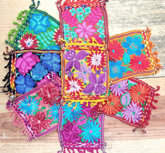 20x20 Cm COTTON Textile GUATEMALA COASTER Set Available In Multiple Colors - Pretty Ornament Square Coaster