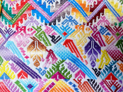 Vintage Cotton Unique Handmade weaved -San Martin Chile Verde Quetzaltenango XELA- huipil