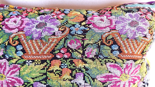 Cotton Guatemala hand pillow cover -Comalapa Huipil- 14x18 16x16 17x17 18x18