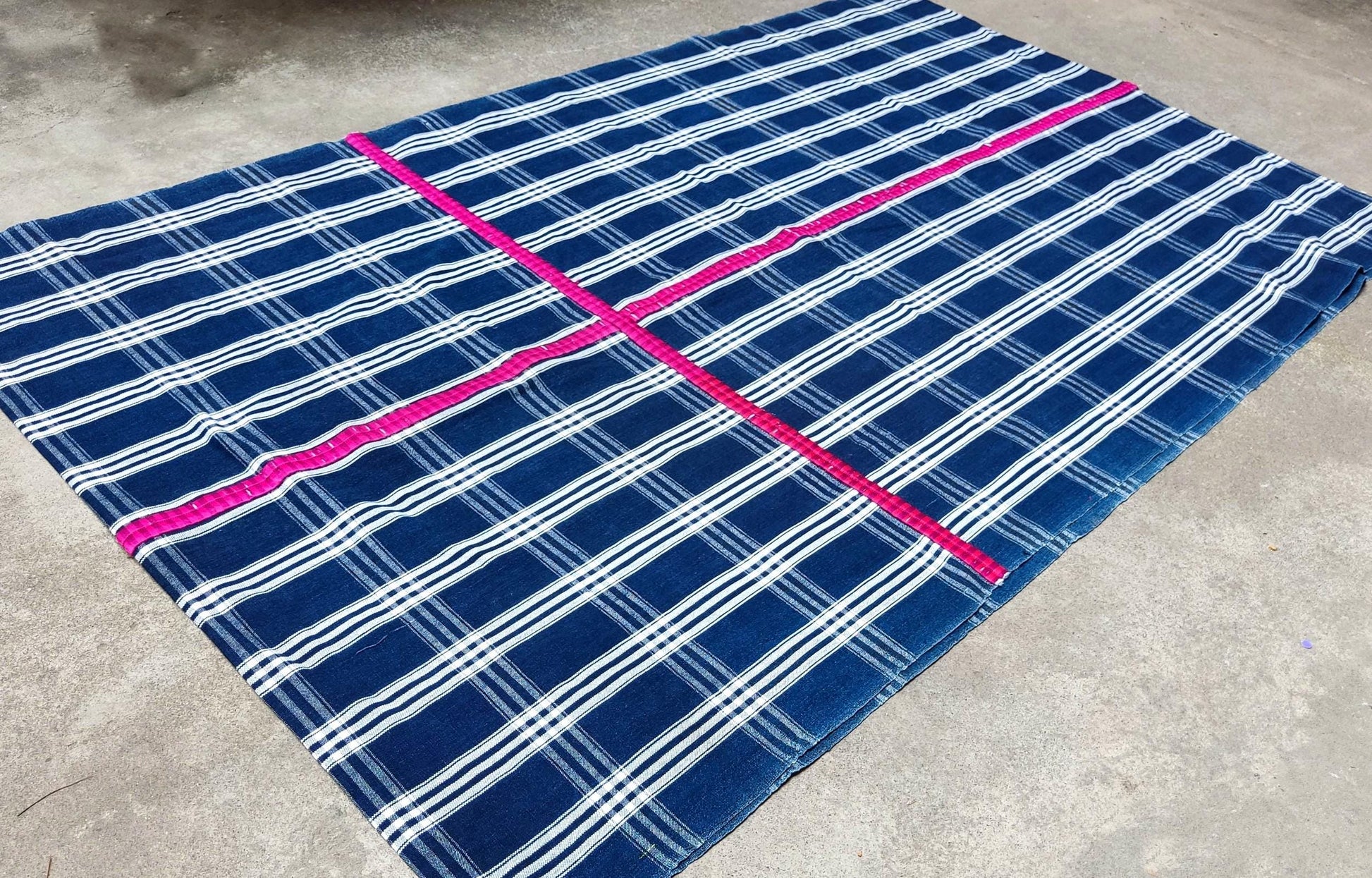 GUATEMALAN Santa Maria De Jesus Cotton CORTE FABRIC Per Yard - Vintage Embroidered Hand Woven Fabric