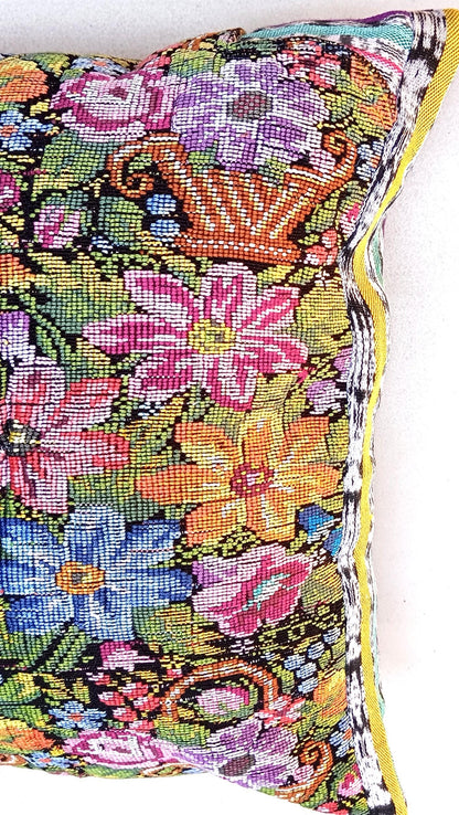 Cotton Guatemala hand pillow cover -Comalapa Huipil- 14x18 16x16 17x17 18x18