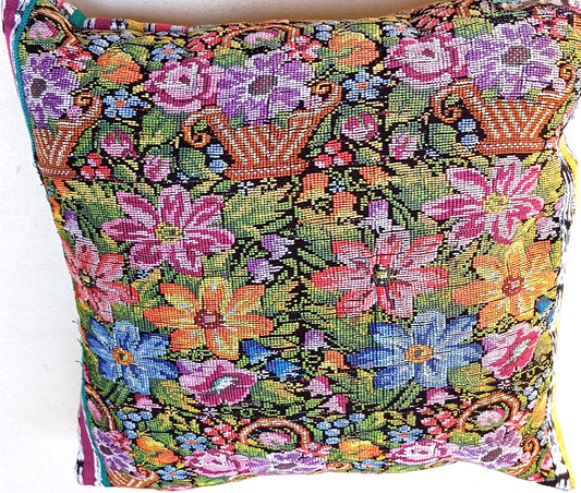 Cotton Guatemala hand pillow cover -Comalapa Huipil- 14x18 16x16 17x17 18x18
