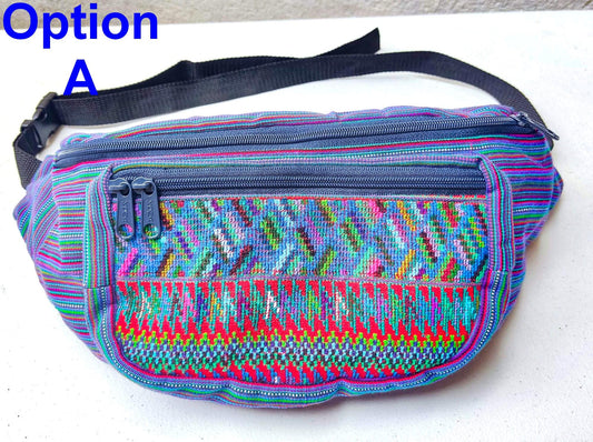 Guatemalan large weaved multipocket fanny pack