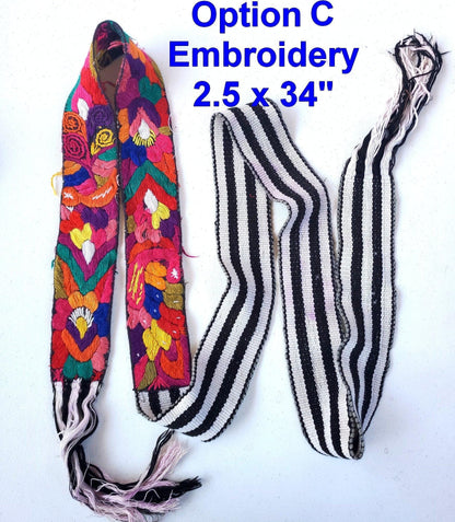 Vintage Guatemalan fajas -handmade embroidered belts-