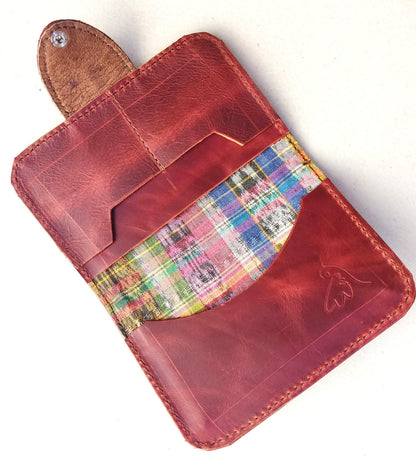 Guatemalan Leather Huipil PASSPORT Case Holder