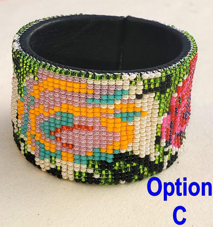 Festival BEADED CUFF Handmade BRACELET
