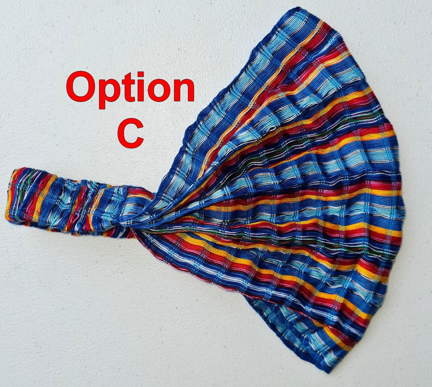Medium Weight GUATEMALAN Cotton HEADBAND BANDANA For Women Aviable In Multiple Colors