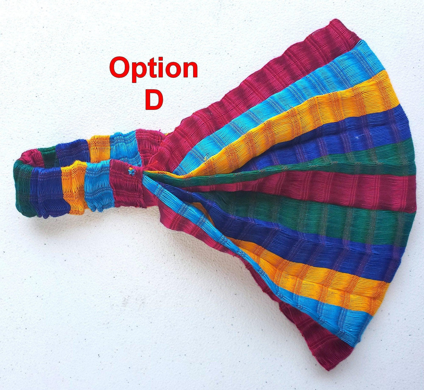 Medium Weight GUATEMALAN Cotton HEADBAND BANDANA For Women Aviable In Multiple Colors